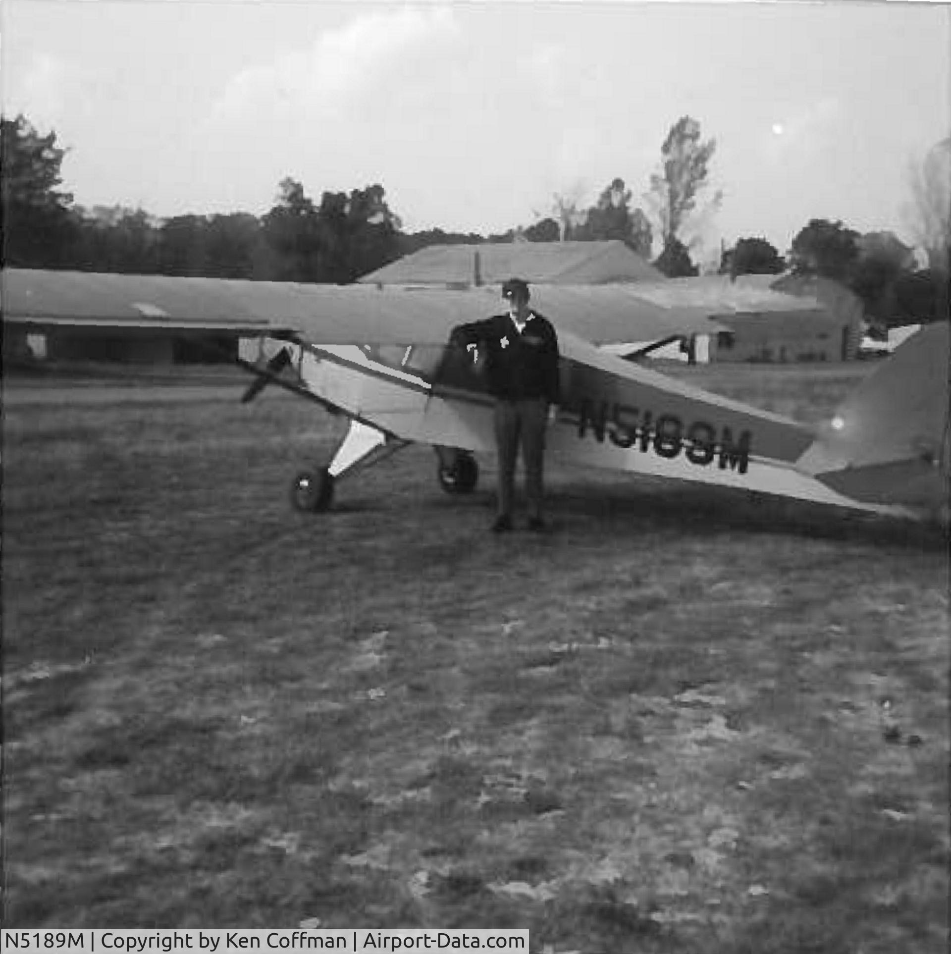 N5189M, 1947 Taylorcraft BC12-D C/N 10489, N5189M   circa 1969