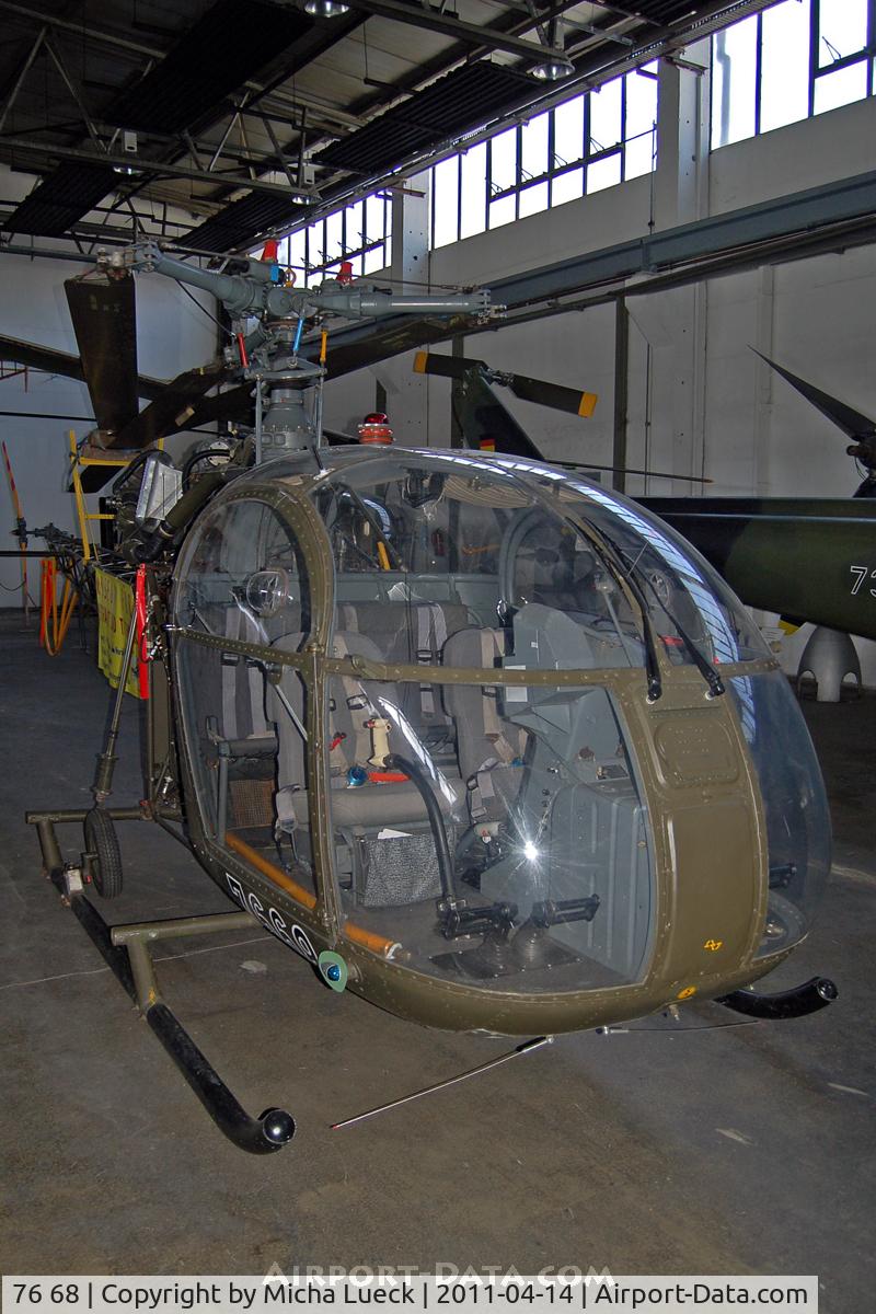76 68, Sud SE-3130 Alouette II C/N 1734/C395, Museum für Luftfahrt und Technik, Wernigerode, Germany