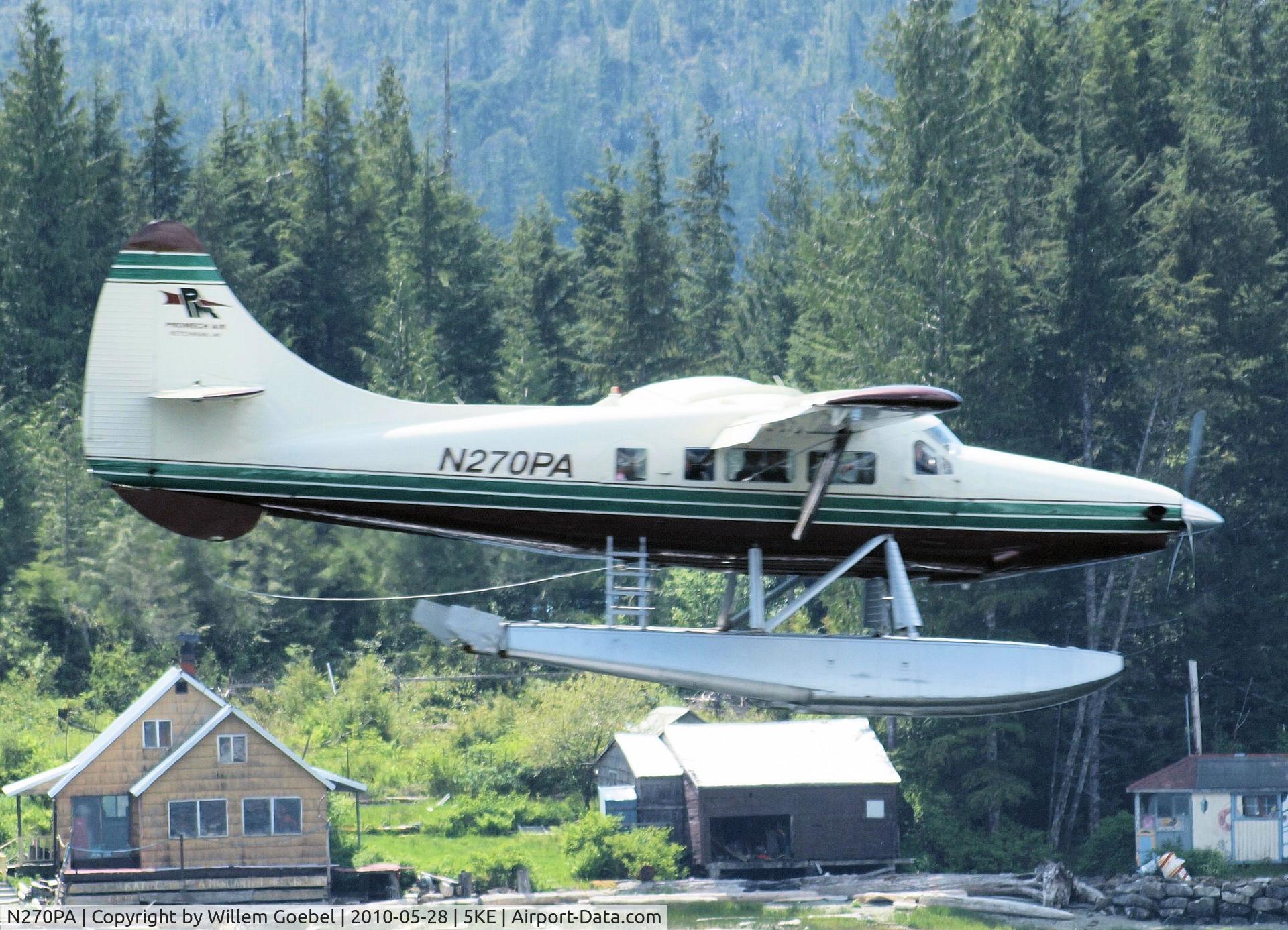 N270PA, 1958 De Havilland Canada DHC-3 Turbo Otter C/N 270, Landing on Kitchikan harbour