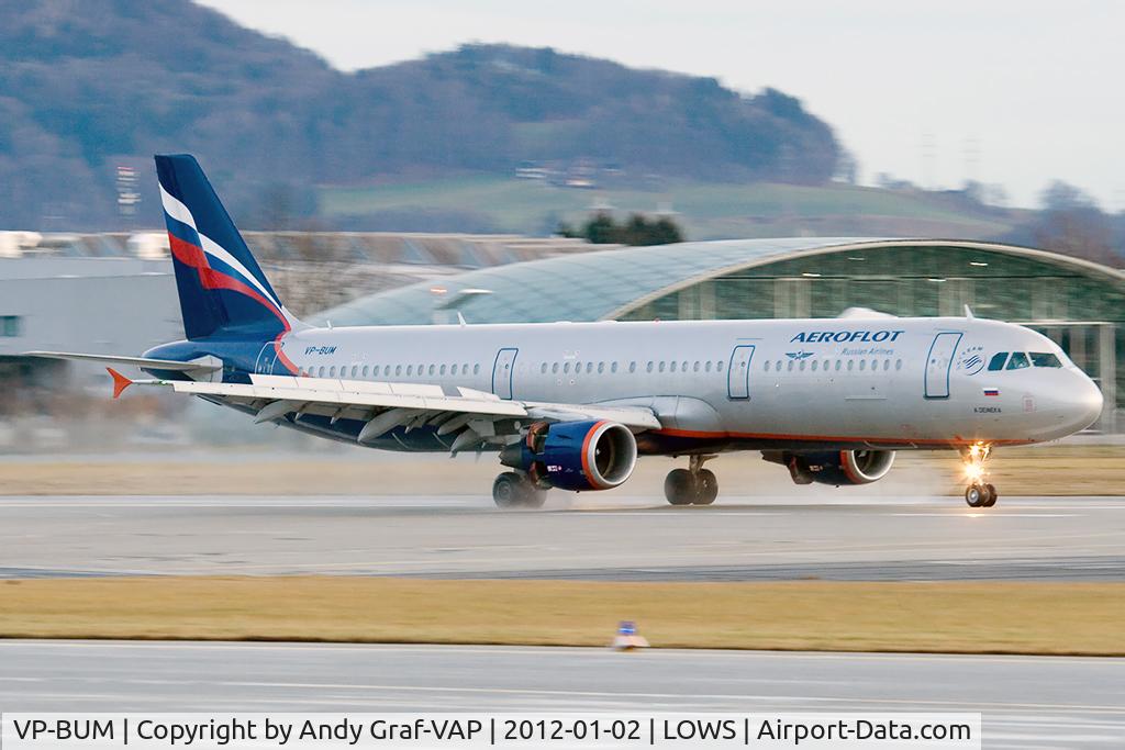 VP-BUM, 2007 Airbus A321-211 C/N 3267, Aeroflot A321