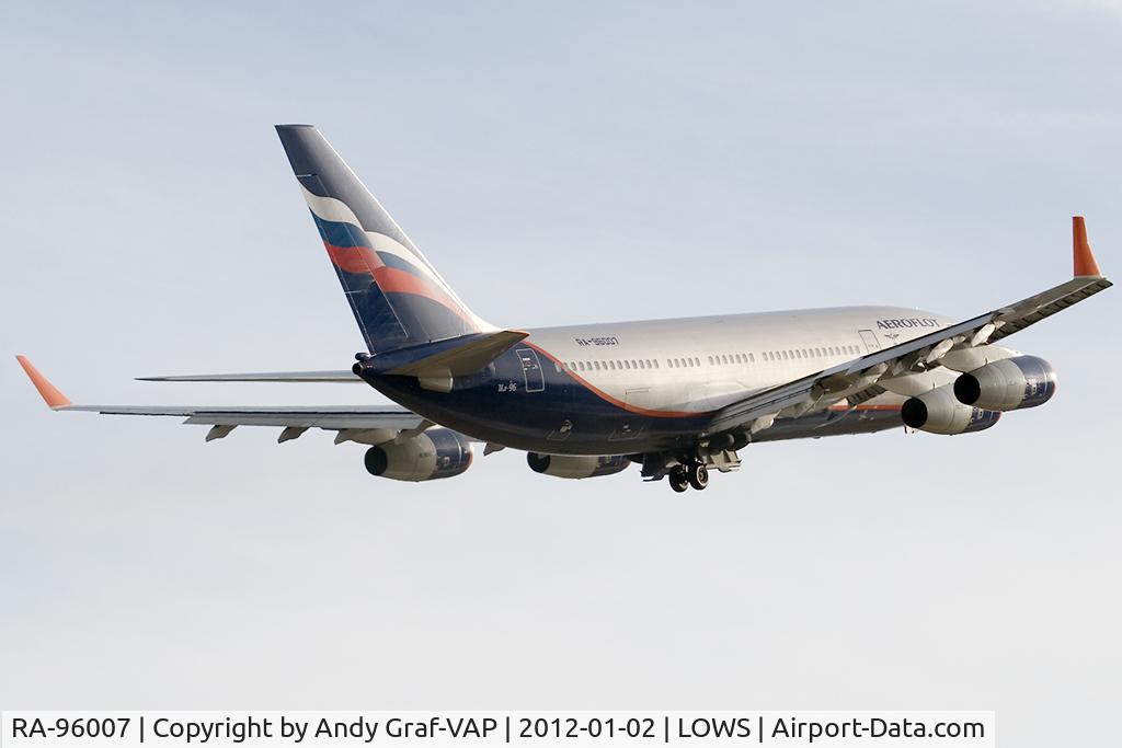 RA-96007, 1992 Ilyushin Il-96-300 C/N 74393201004, Aeroflot Y96