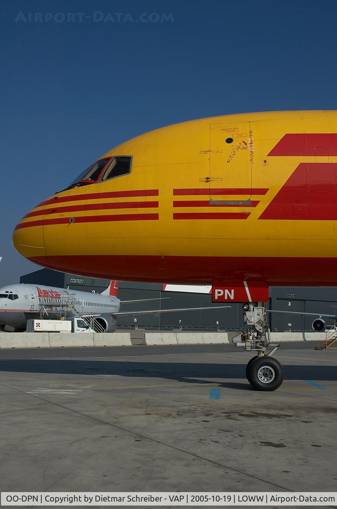 OO-DPN, 1986 Boeing 757-236/SF C/N 23533, European Air Transport Boeing 757-200 in DHL colors