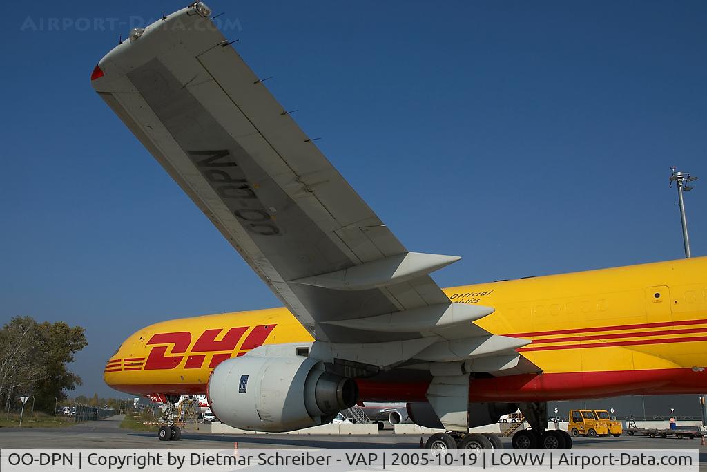 OO-DPN, 1986 Boeing 757-236/SF C/N 23533, European Air Transport Boeing 757-200 in DHL colors
