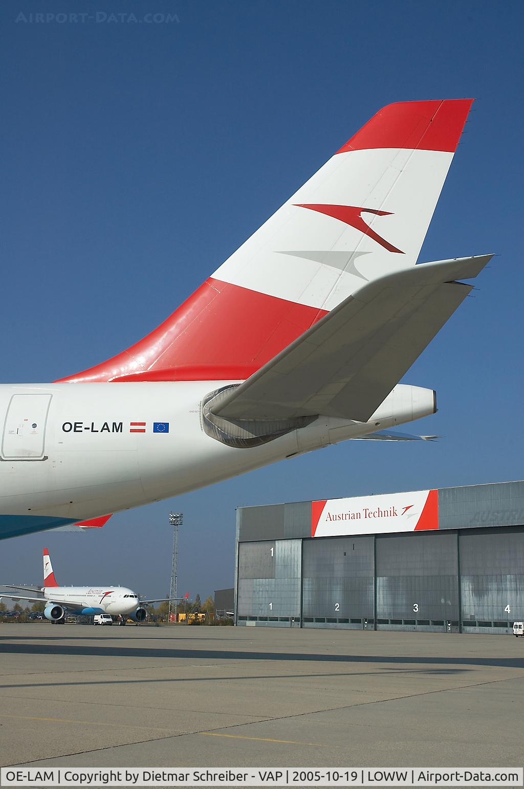 OE-LAM, 1998 Airbus A330-223 C/N 223, Austrian Airlines Airbus A330-200