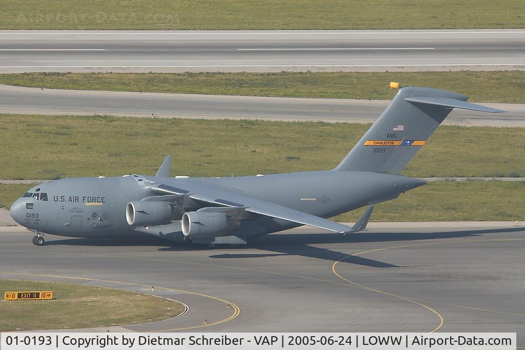 01-0193, 2001 Boeing C-17A Globemaster III C/N P-93, USAF C17