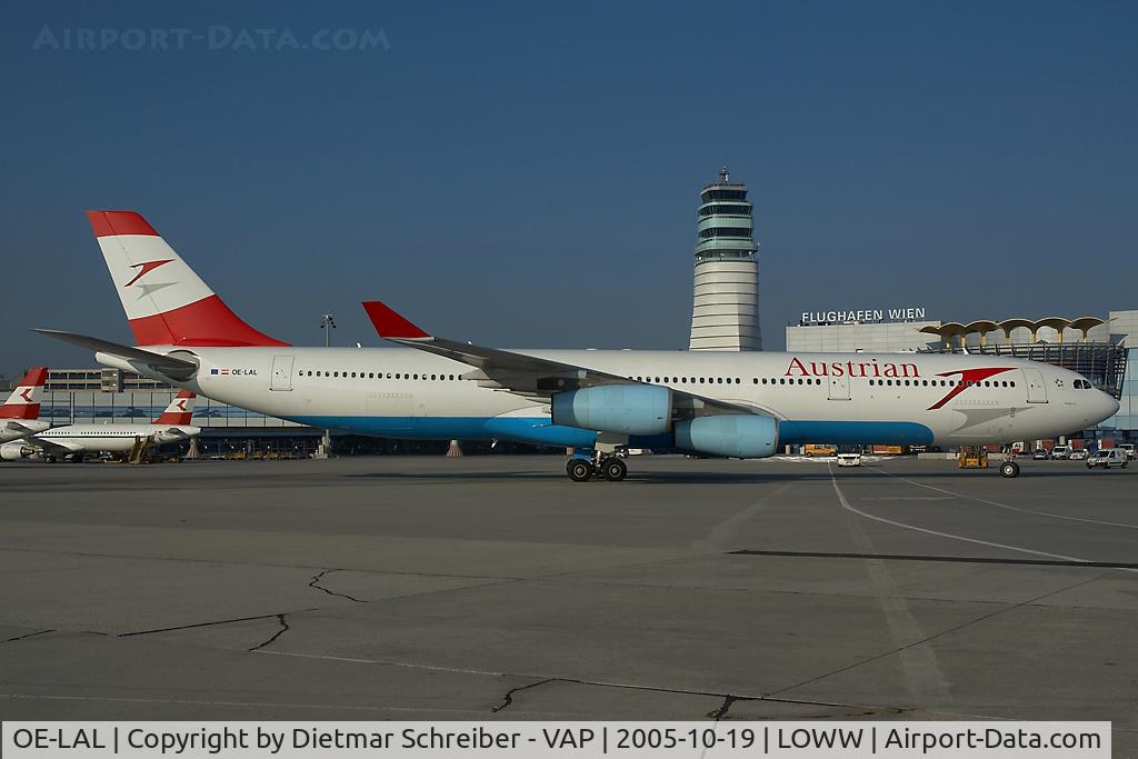 OE-LAL, 1999 Airbus A340-313 C/N 263, Austrian Airlines Airbus 340-300