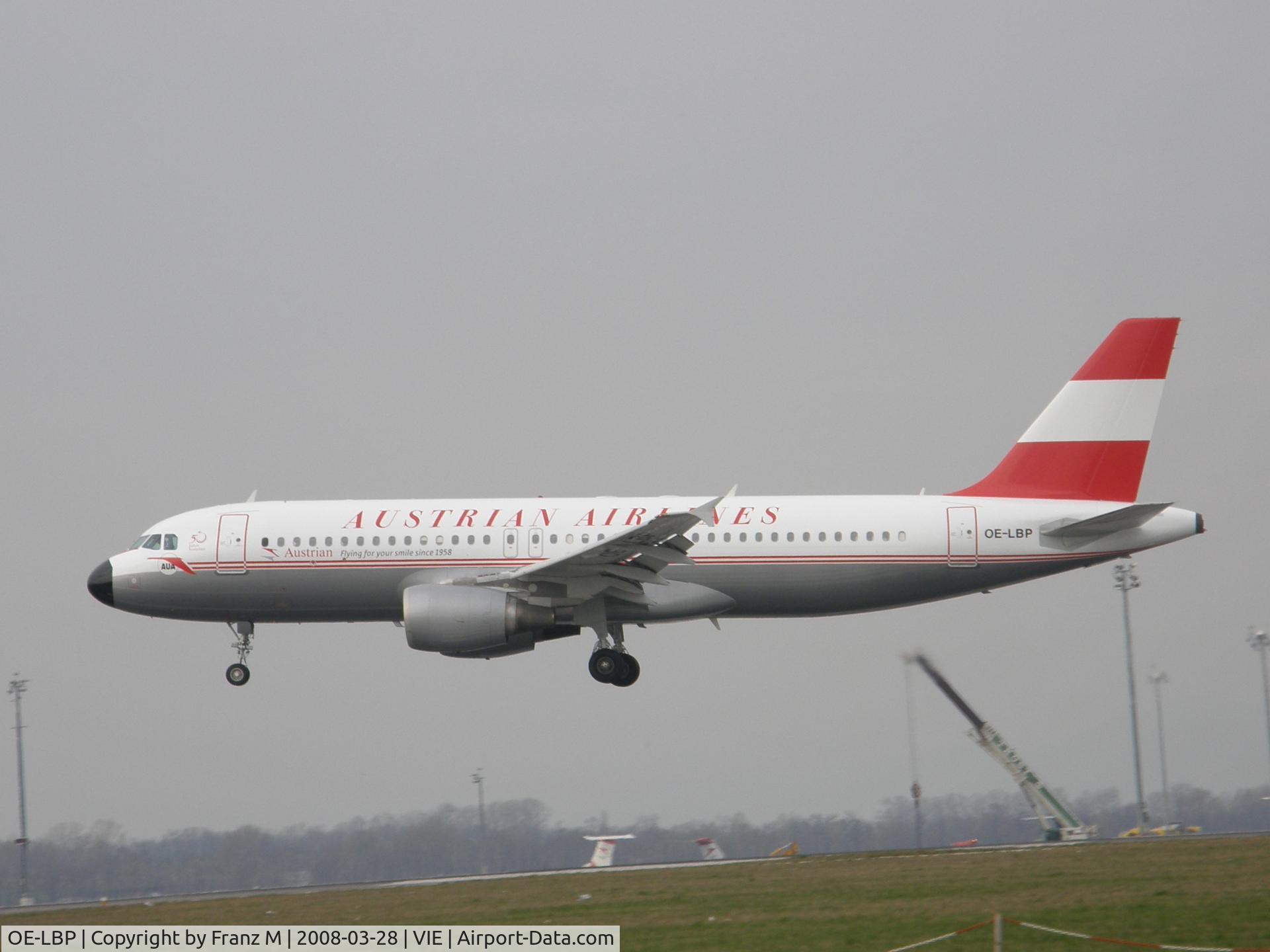 OE-LBP, 1998 Airbus A320-214 C/N 797, OE-LBP  Austrian Airlines Retro