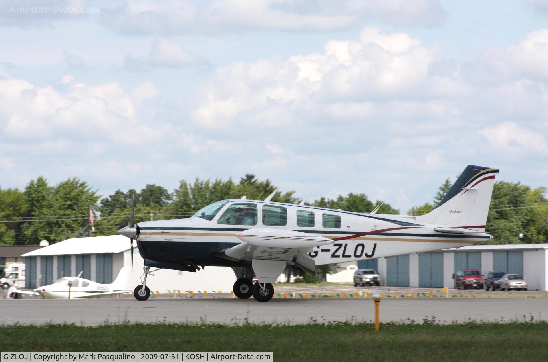 G-ZLOJ, 1980 Beech A36 Bonanza 36 C/N E-1677, Beech A36