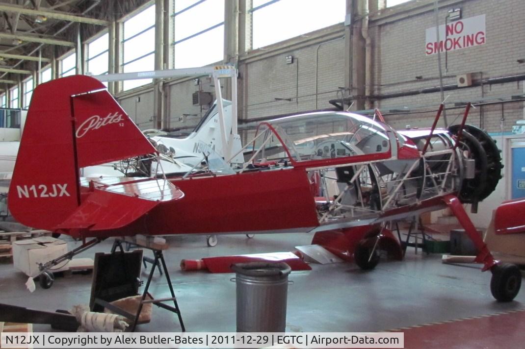 N12JX, 2005 Pitts Model 12 C/N 12JX, In the IAE hangar