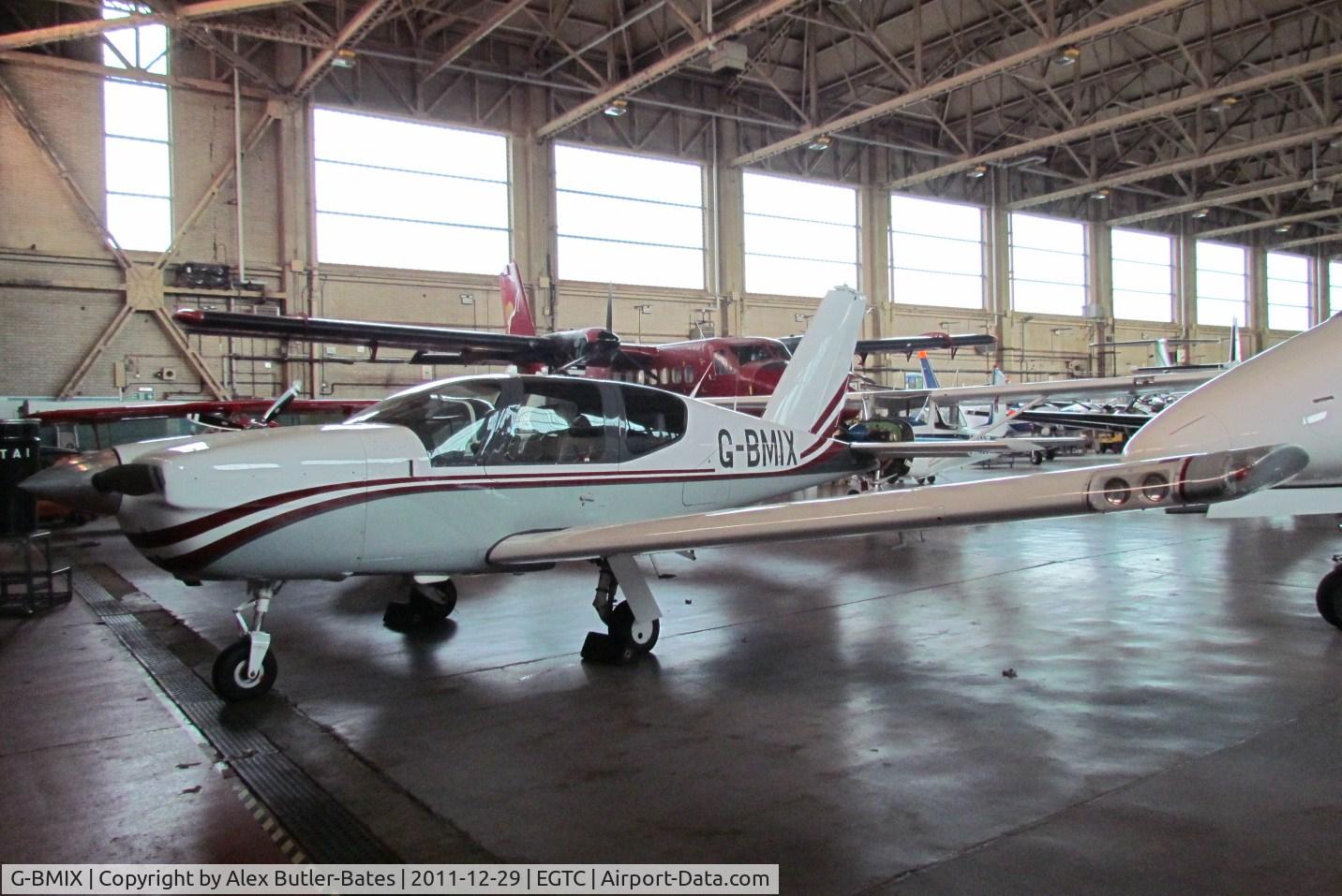 G-BMIX, 1986 Socata TB-20 Trinidad C/N 579, In the IAE hanger
