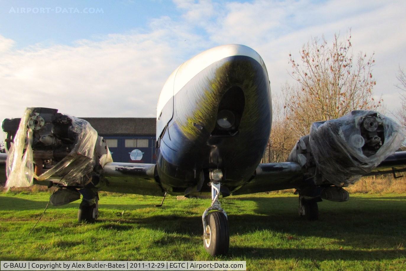 G-BAUJ, 1973 Piper PA-23-250 Aztec C/N 27-7304986, Now moved to the top of the airfield, laying derelict.