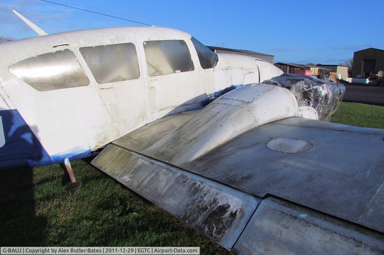 G-BAUJ, 1973 Piper PA-23-250 Aztec C/N 27-7304986, Now moved to the top of the airfield, lying derelict.