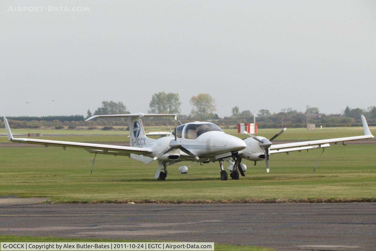 G-OCCX, 2006 Diamond DA-42 Twin Star C/N 42.155, Parked on the grass