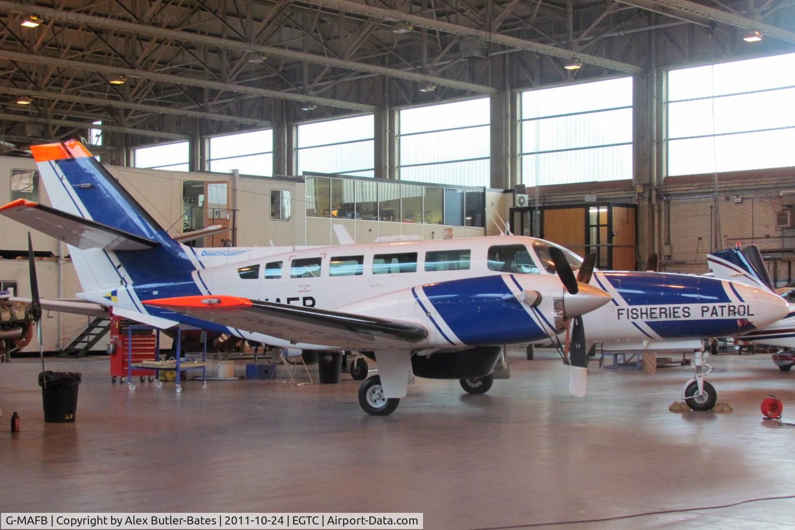 G-MAFB, 1997 Reims F406 Caravan II C/N F406-0080, In for maintanence with IAE, although now apparently stored (29/12/11) and awaiting a new operator?