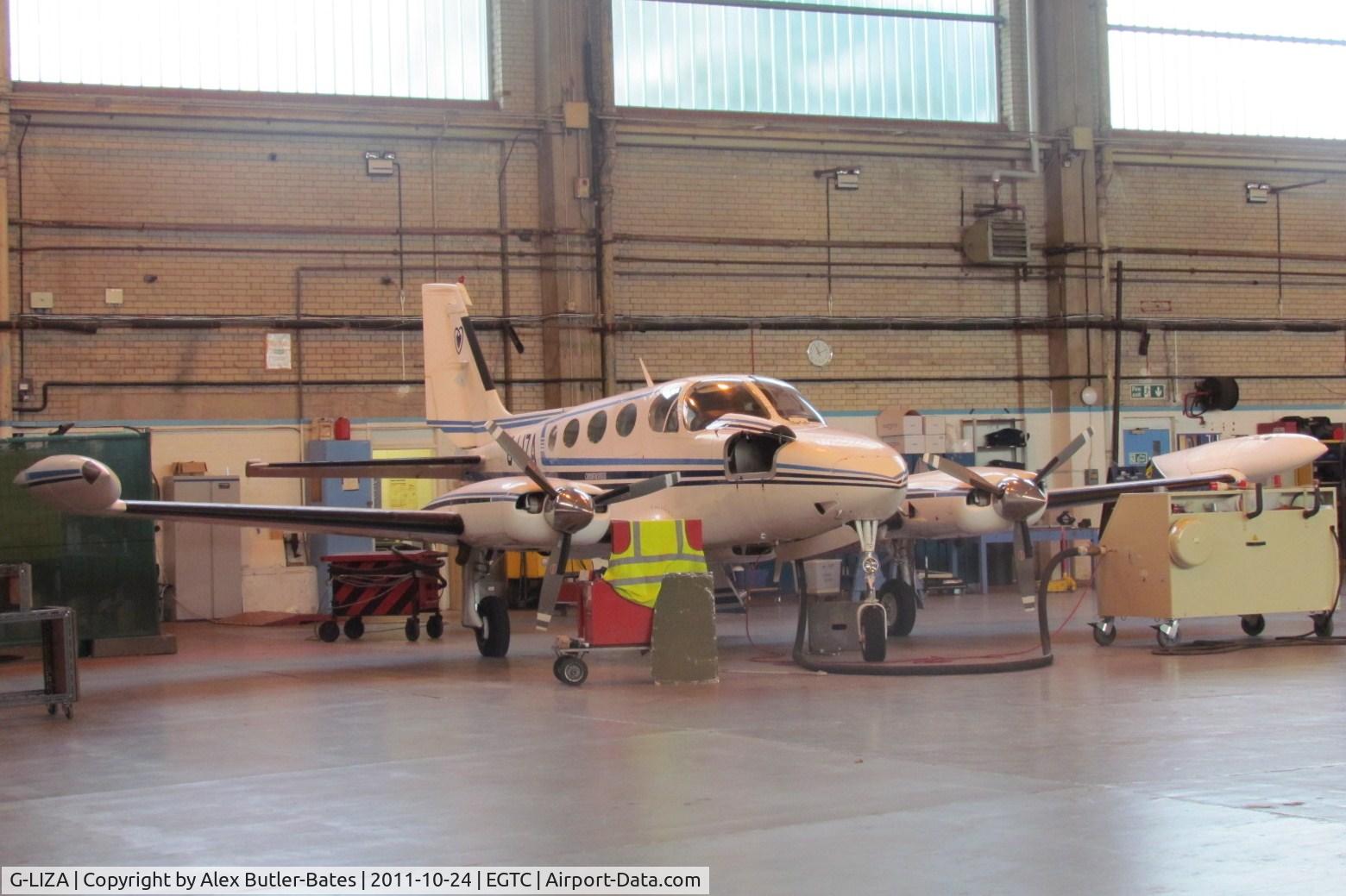 G-LIZA, 1980 Cessna 340A C/N 340A-1021, In the IAE hanger