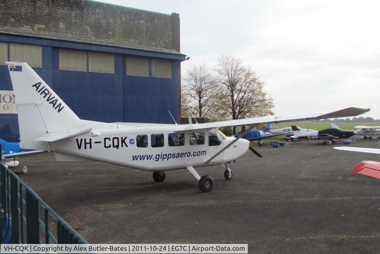 VH-CQK, 2010 Gippsland GA-8-TC320 Airvan C/N GA8-TC320-10-169, Parked on the Bonus Aviation ramp