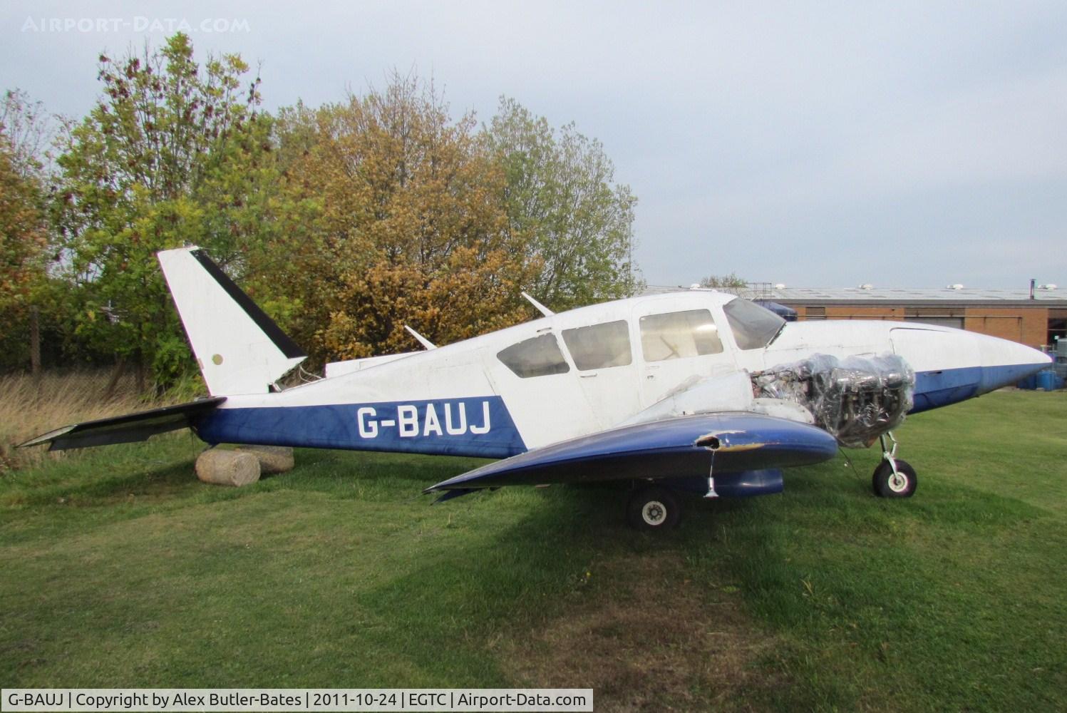 G-BAUJ, 1973 Piper PA-23-250 Aztec C/N 27-7304986, Wfu