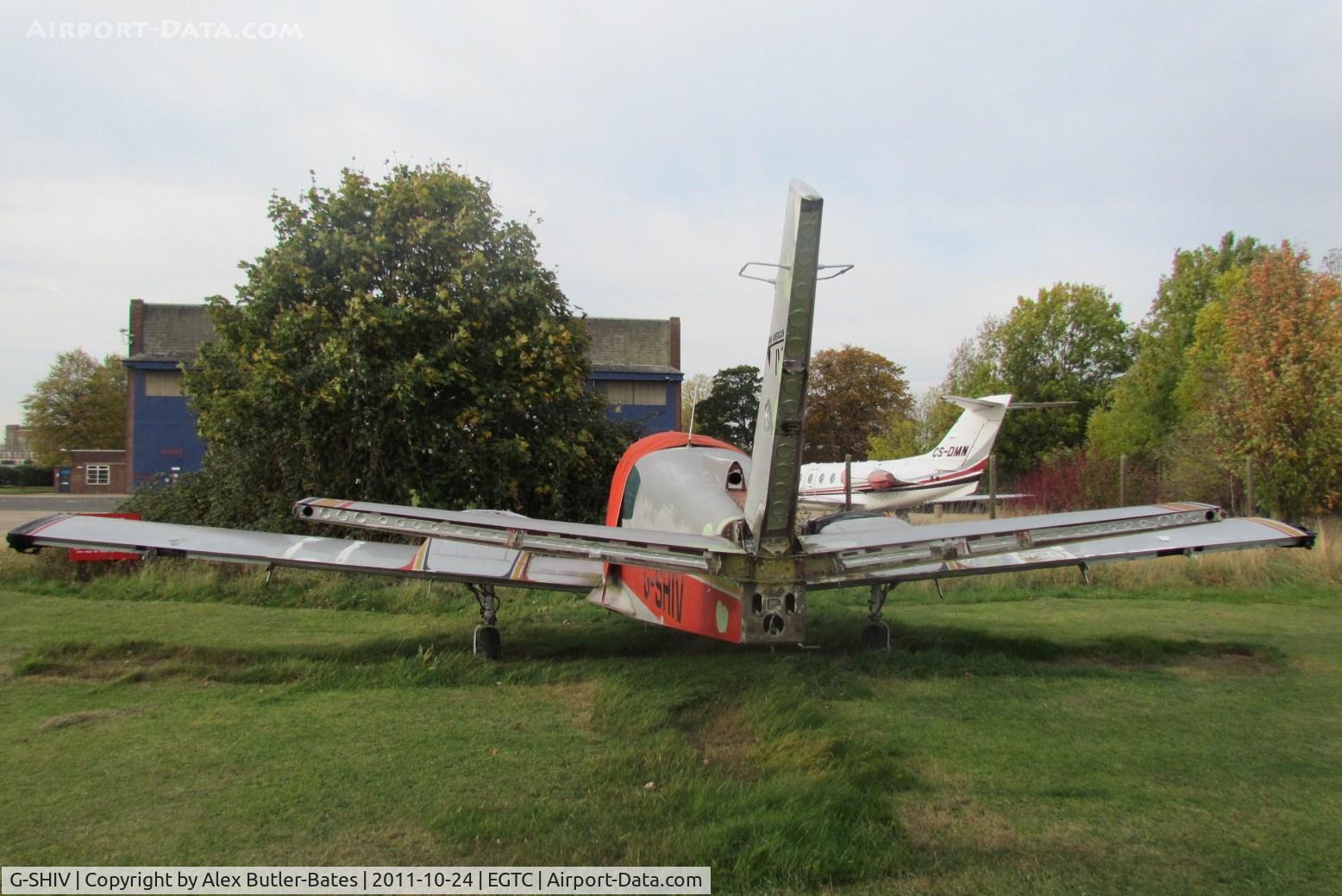 G-SHIV, 1979 Gulfstream American GA-7 Cougar C/N GA7-0092, Wfu and almost derelict