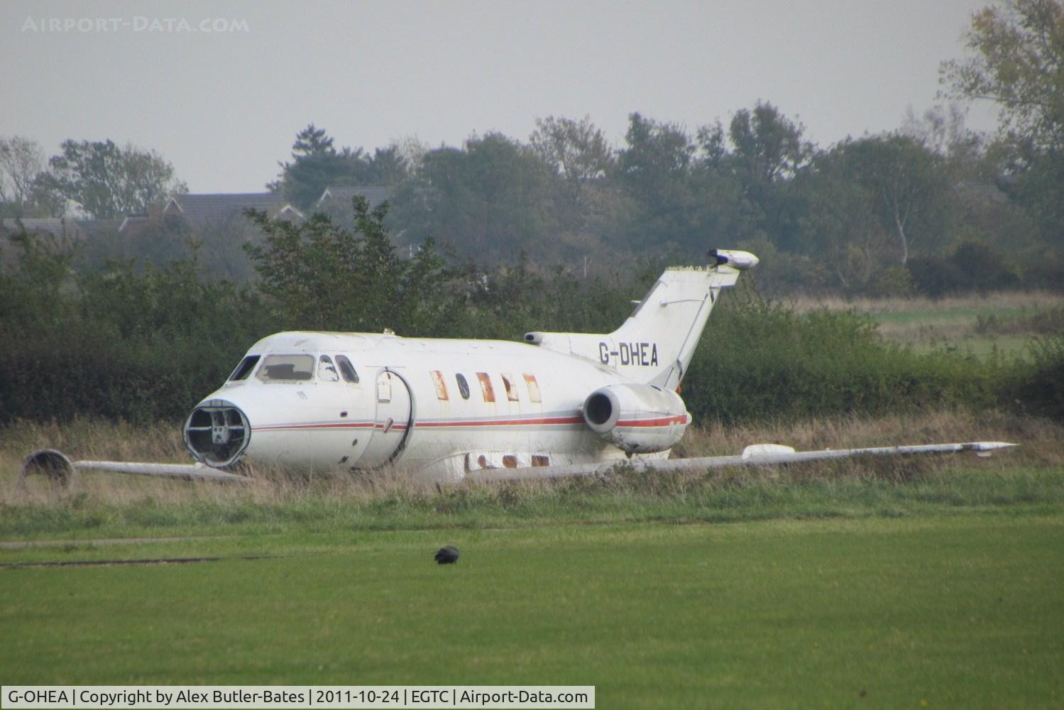 G-OHEA, 1967 Hawker Siddeley HS.125 Series 3B/RA C/N 25144, Lying derelict