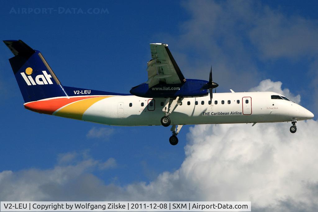 V2-LEU, 1995 De Havilland Canada DHC-8-311B Dash 8 C/N 408, visitor
