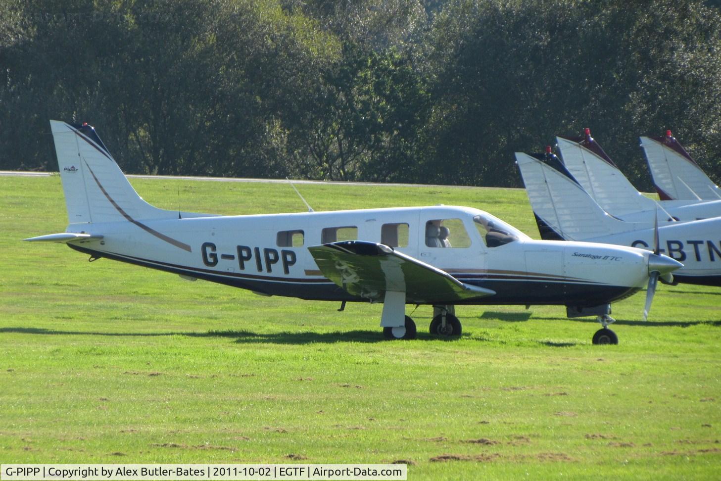 G-PIPP, 2007 Piper PA-32R-301T Turbo Saratoga C/N 3257454, Parked on the grass