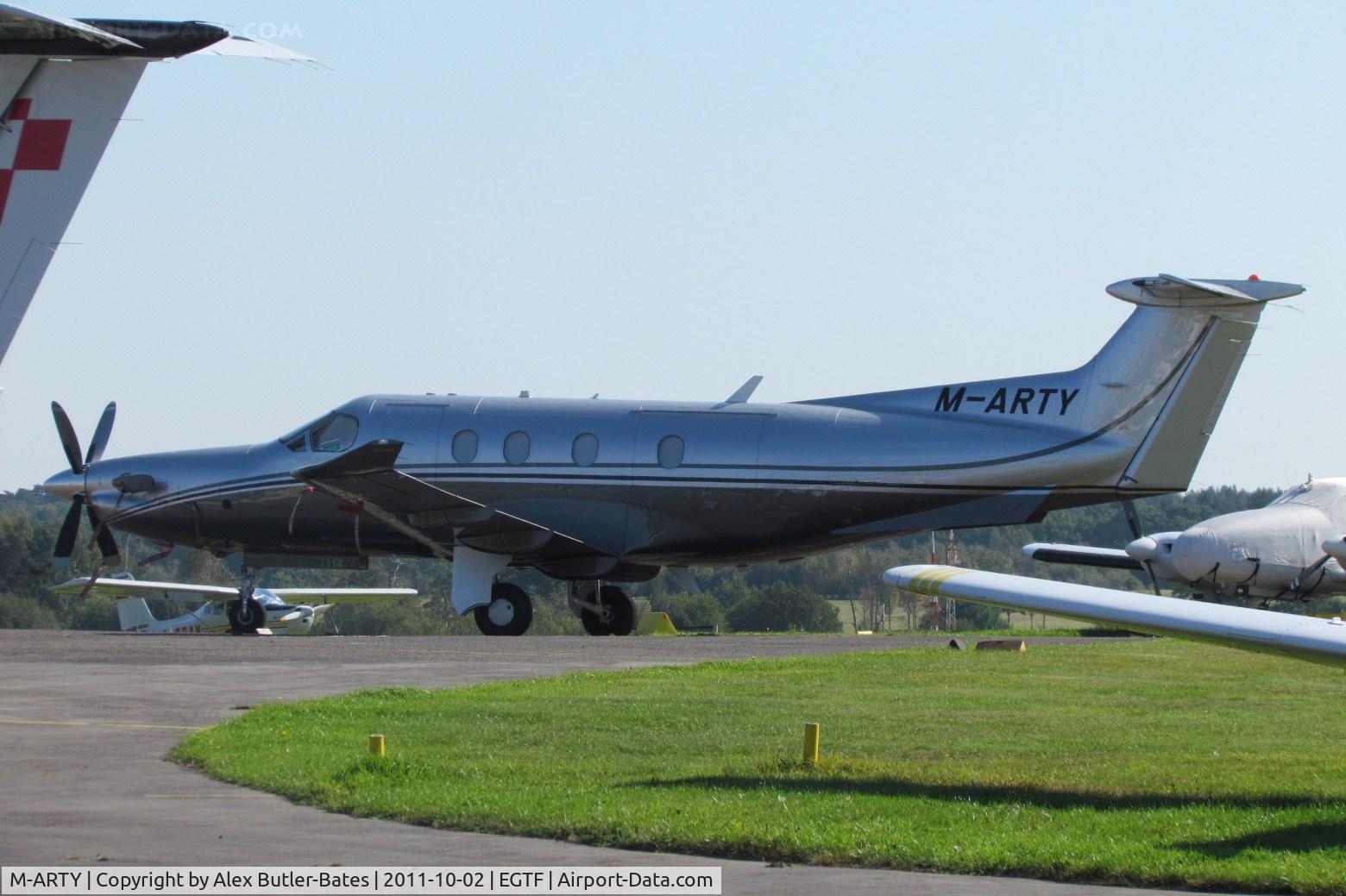 M-ARTY, 2009 Pilatus PC-12/47E C/N 1114, Parked on the ramp