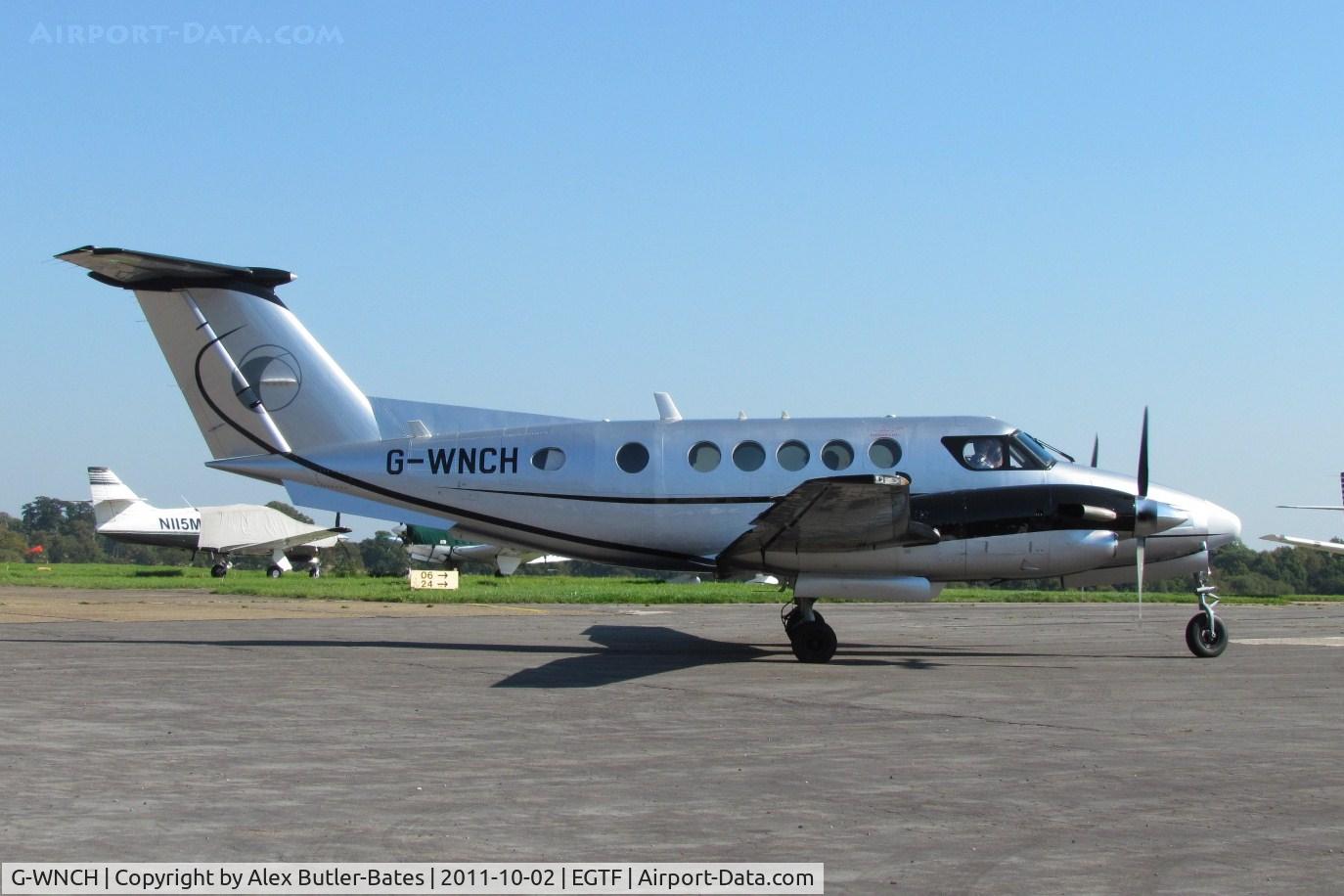 G-WNCH, 1986 Beech B200 Super King Air King Air C/N BB-1259, Taxiing out for departure