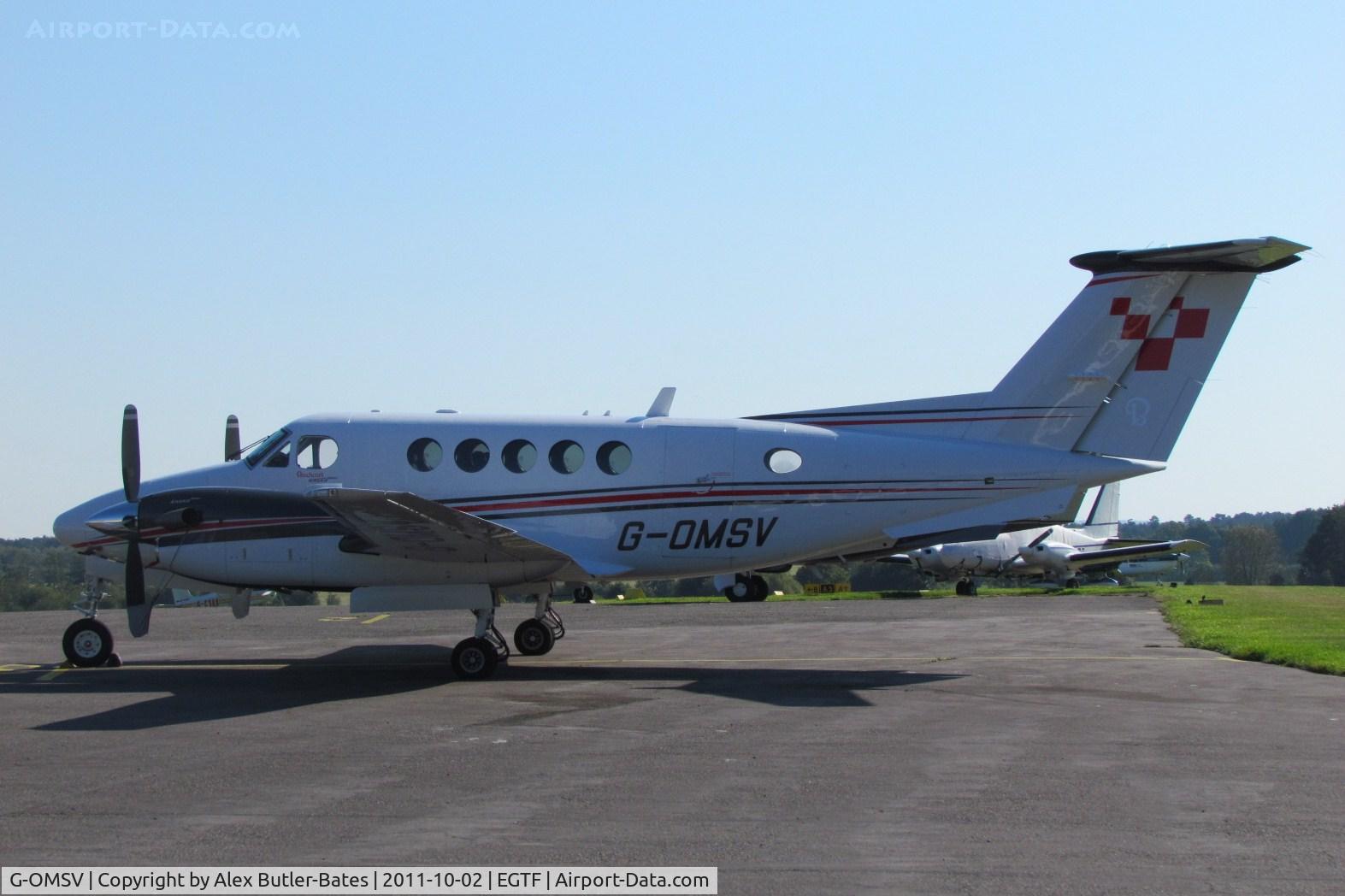 G-OMSV, 2009 Hawker Beechcraft B200GT King Air King Air C/N BY-96, Parked on the ramp
