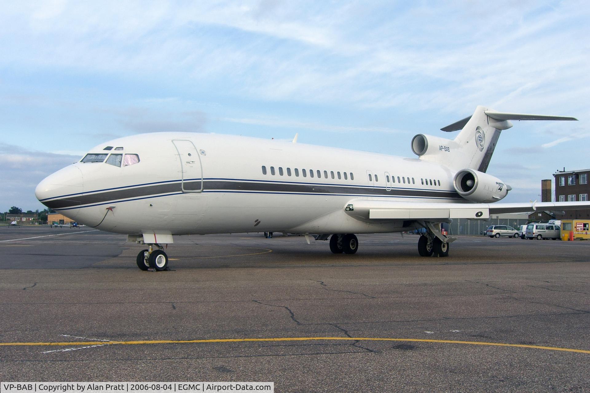 VP-BAB, 1966 Boeing 727-76 C/N 19254, In for routine maintenance. Parked on main apron.