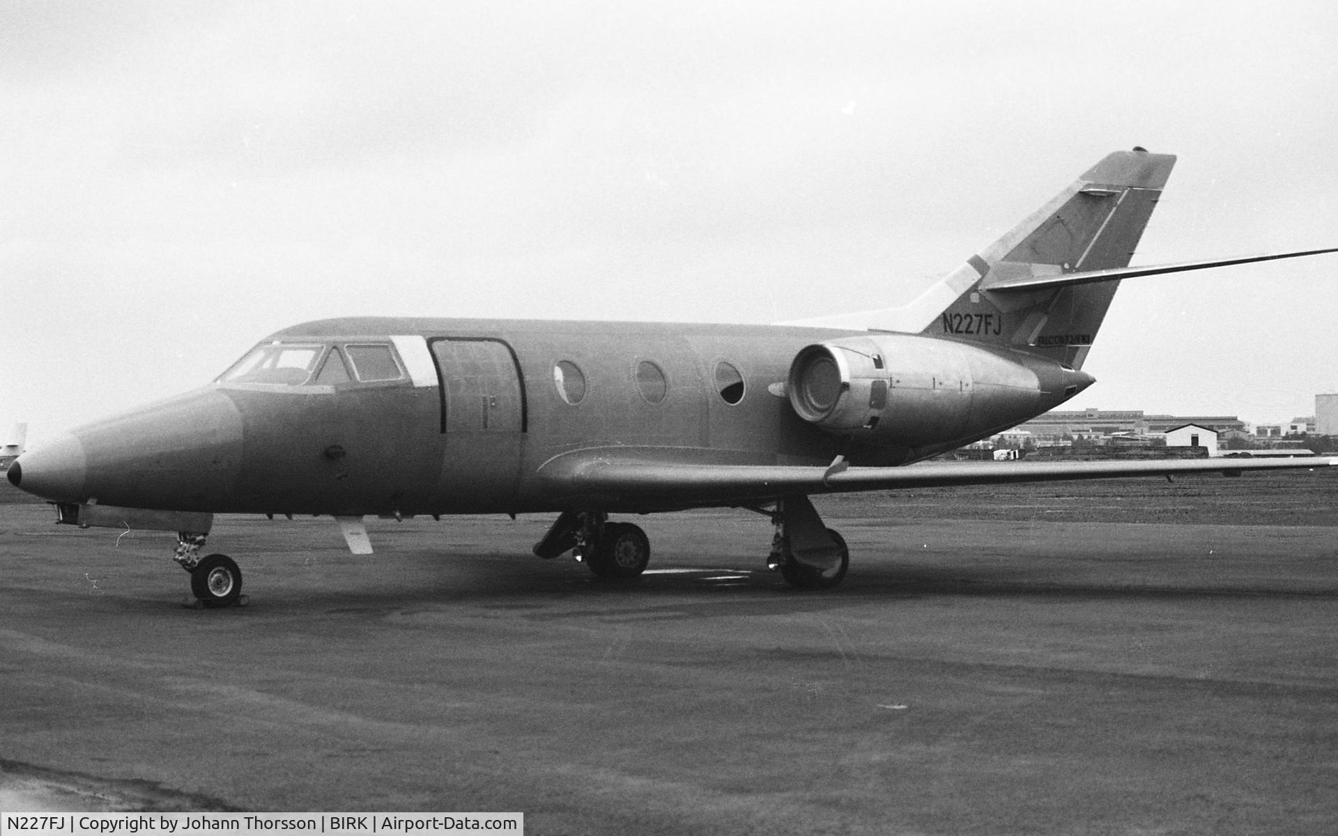 N227FJ, Dassault-Breguet Falcon 10 C/N Not found N227FJ, Taken at Reykjavik Airport in spring 1980.