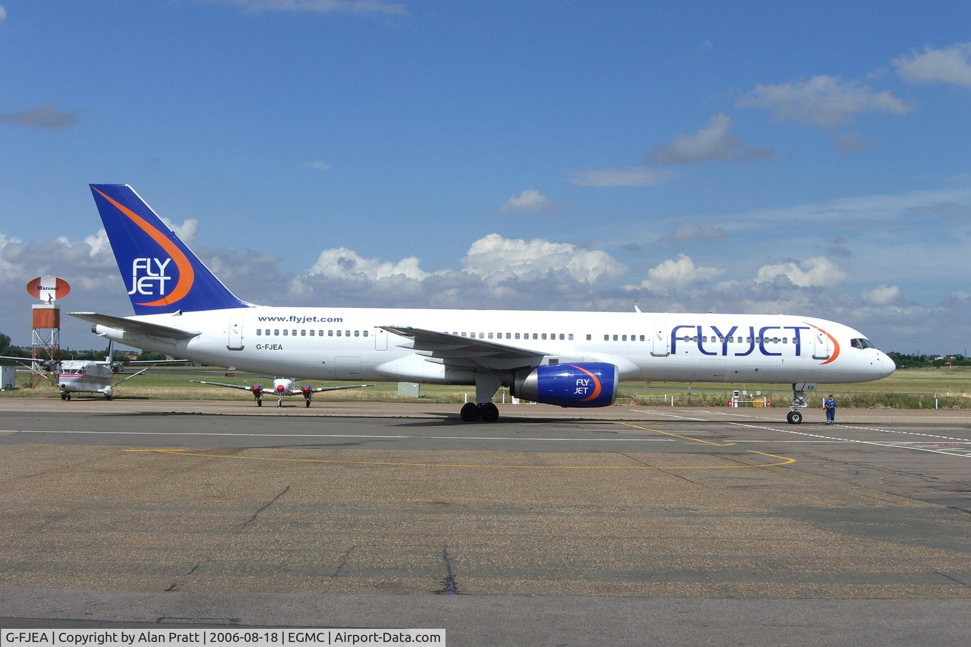 G-FJEA, 1990 Boeing 757-23A C/N 24636, Preparing for departure after visit to paintshop.