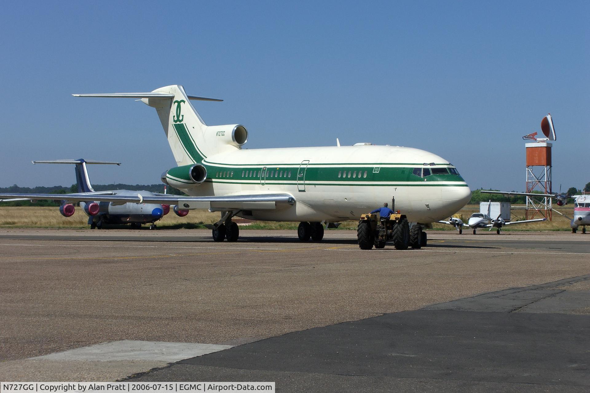 N727GG, 1966 Boeing 727-95 C/N 19252, Aircraft being positioned on apron for coming departure after routine maintenance.