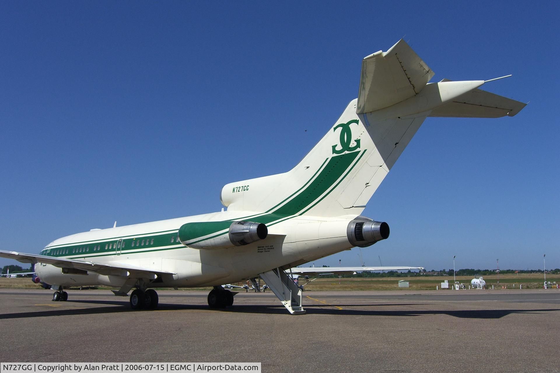 N727GG, 1966 Boeing 727-95 C/N 19252, Aircraft being positioned on apron for coming departure after routine maintenance.