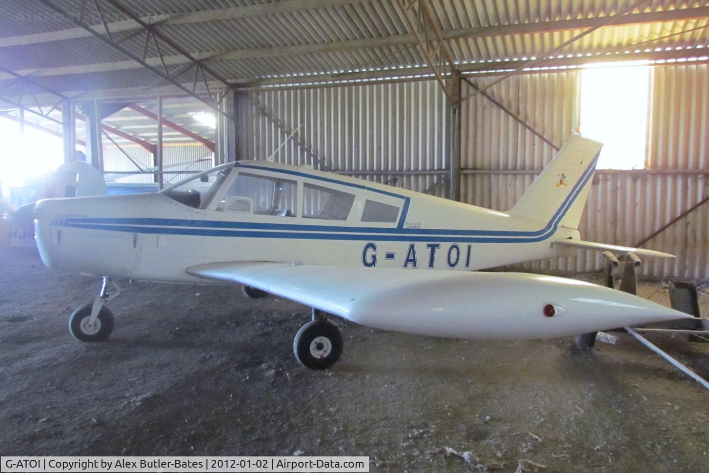 G-ATOI, 1966 Piper PA-28-140 Cherokee C/N 28-21556, Taken at Bidford-X3BF