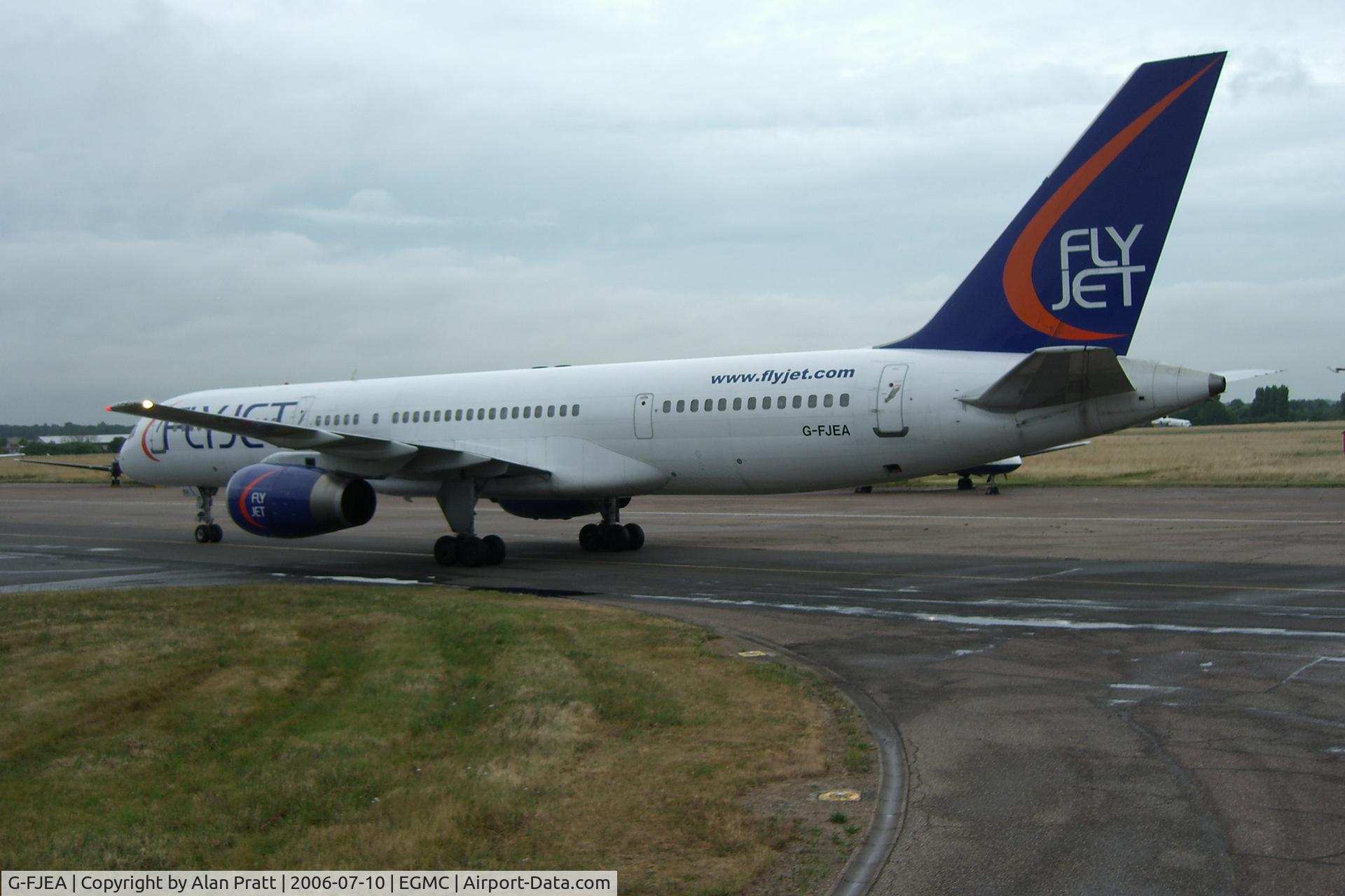 G-FJEA, 1990 Boeing 757-23A C/N 24636, Taxiing to the hangar for routine maintenance.