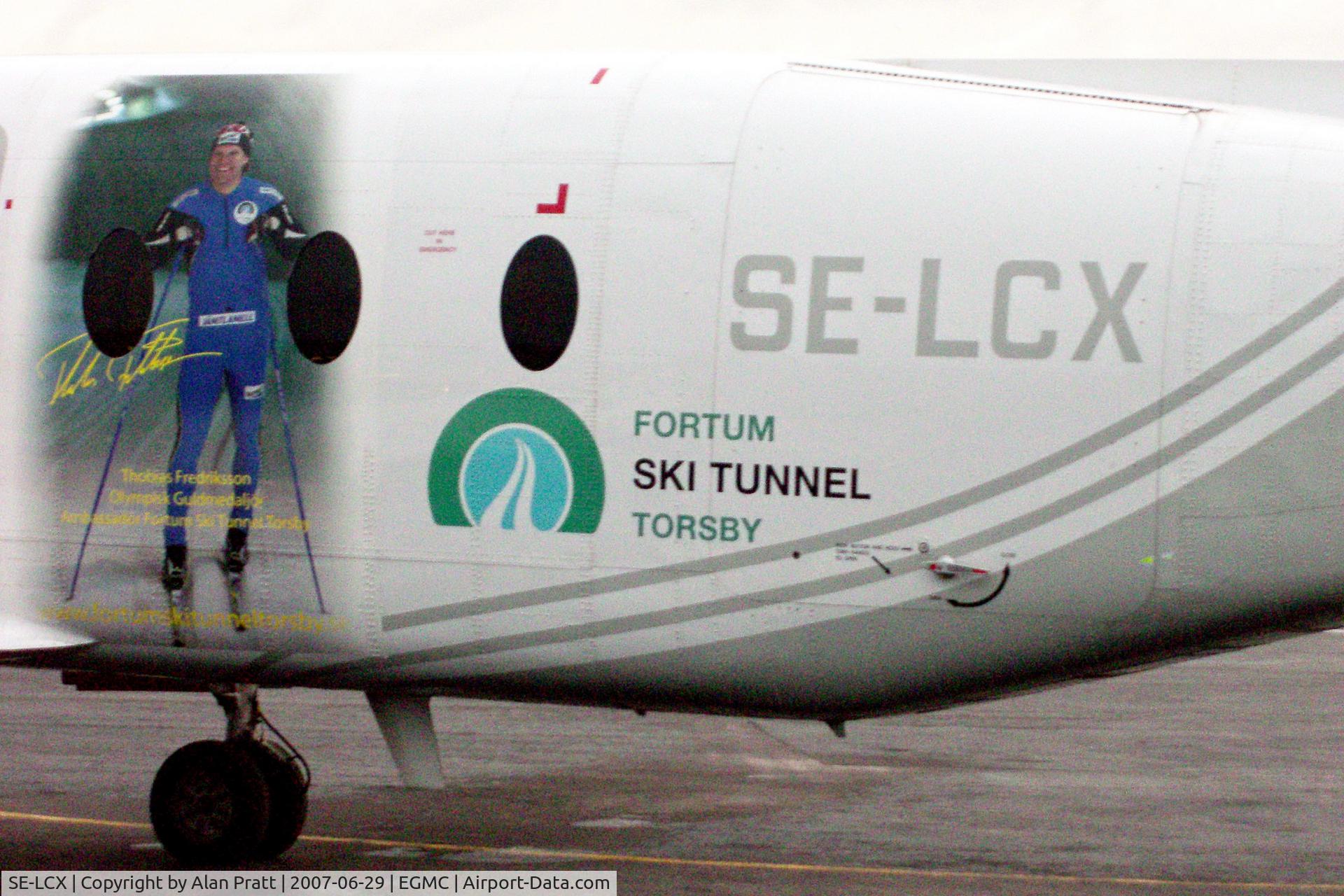 SE-LCX, 1997 Raytheon Aircraft Company 1900D C/N UE-274, On apron for ski charter flight.