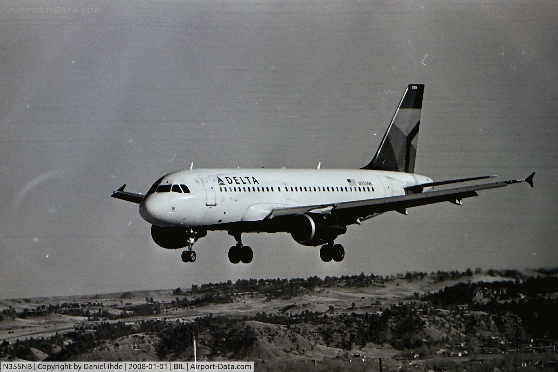 N355NB, 2002 Airbus A319-114 C/N 1839, Delta Airbus A319 @ BIL