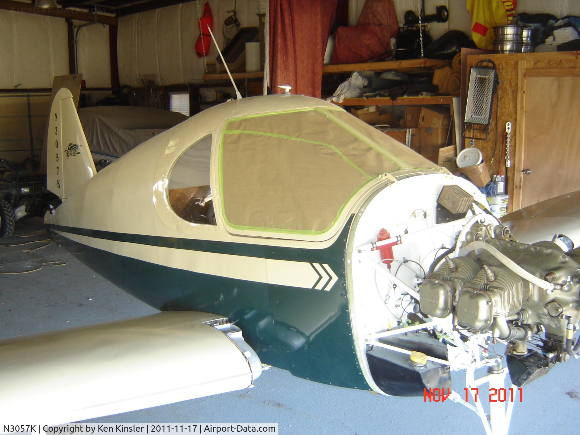 N3057K, 1946 Culver V C/N V-276, Wing and fuselage finally reunited. Engine hung on so it would stand on all 3 feet