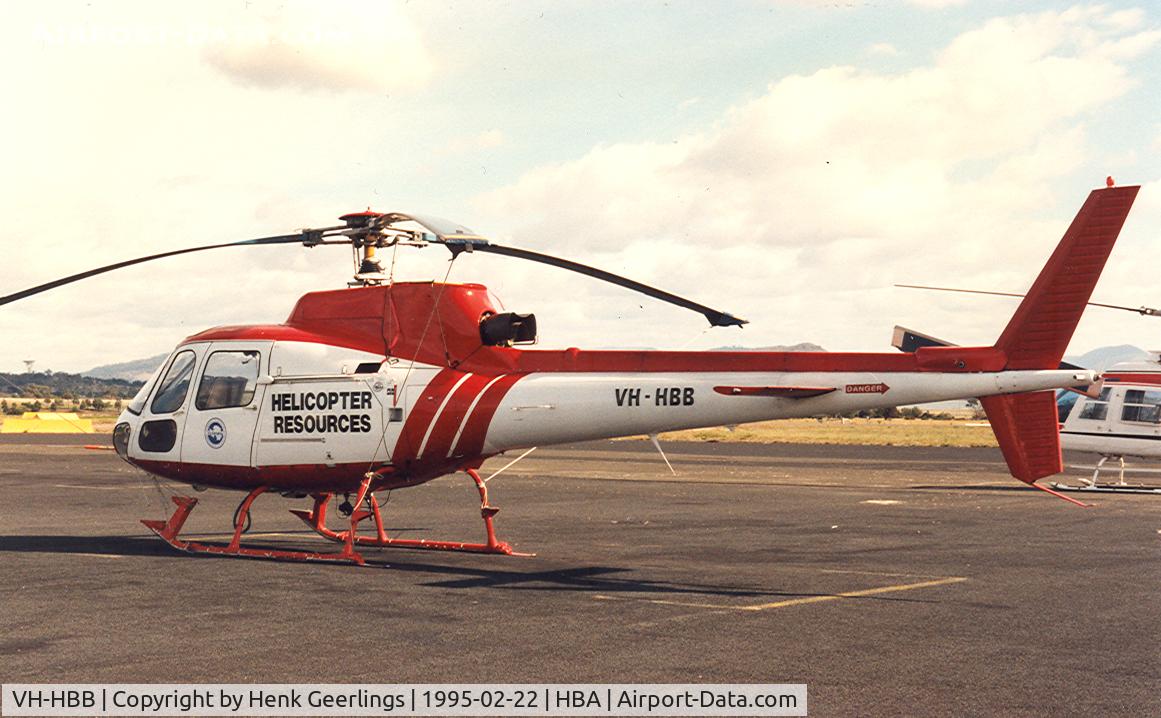 VH-HBB, Eurocopter AS-350BB Squirrel HT1 Ecureuil C/N 1615, Helicopter Resources - Hobart , Tasmania