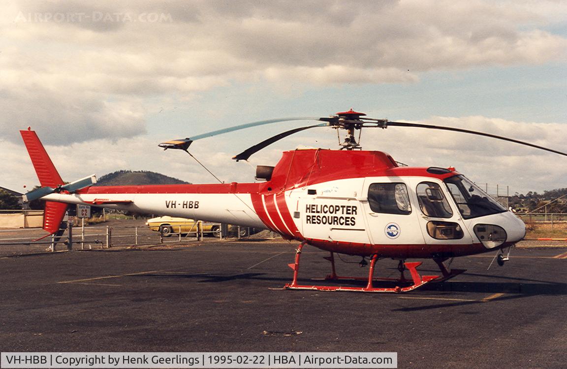 VH-HBB, Eurocopter AS-350BB Squirrel HT1 Ecureuil C/N 1615, Helicopter Resources - Tasmania