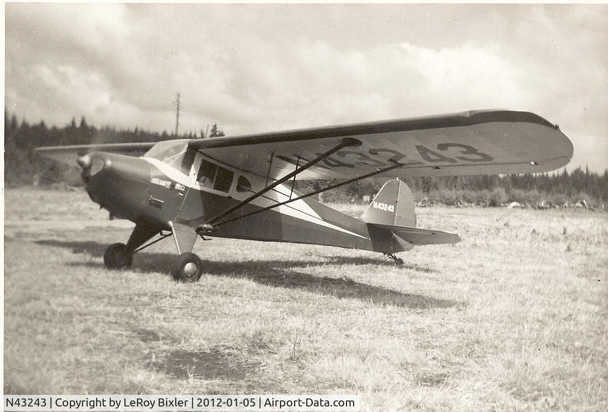 N43243, Taylorcraft BC-12 C/N Not found N43243, Aberdeen WA