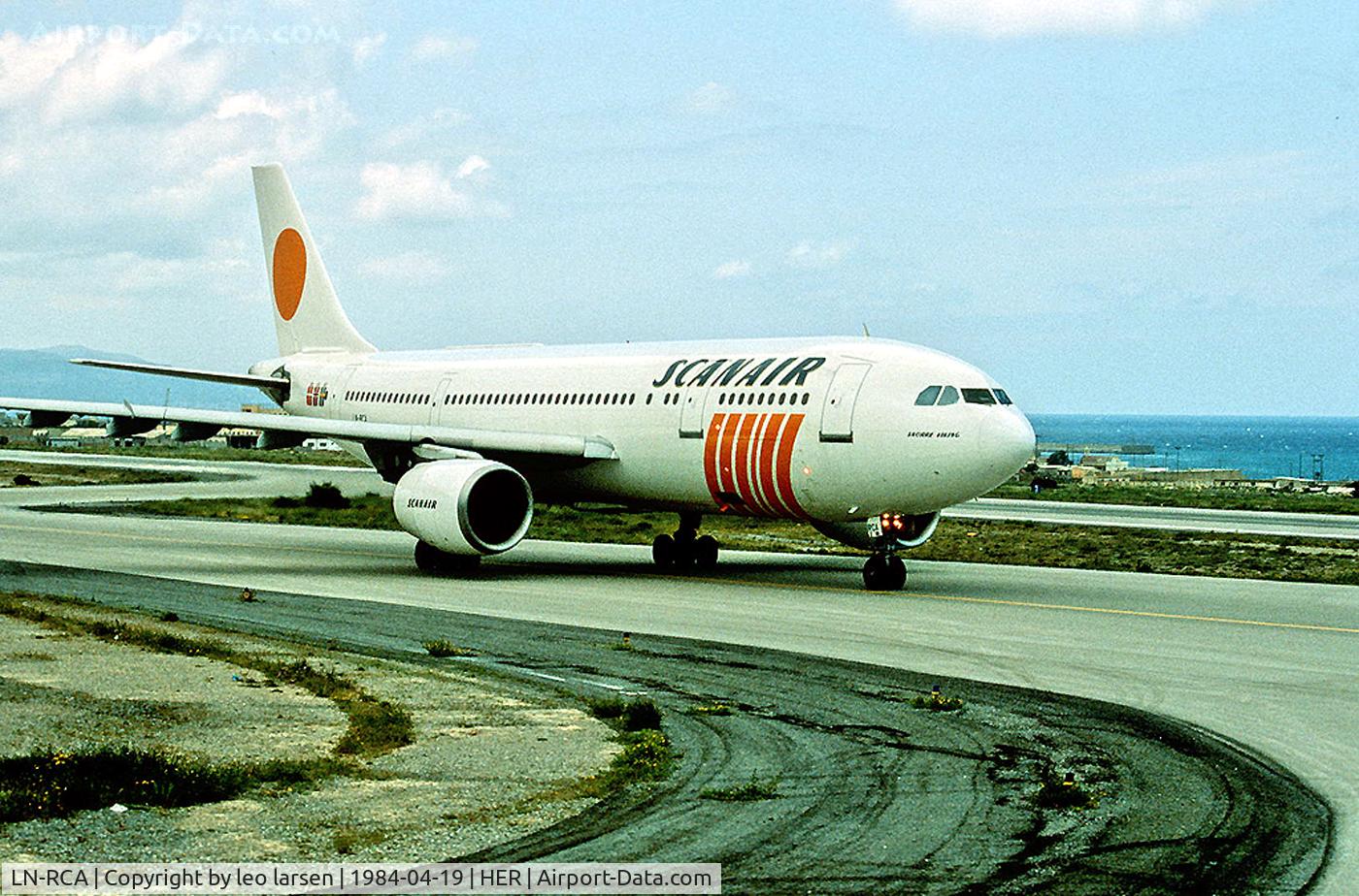 LN-RCA, 1979 Airbus A300B2-320 C/N 079, Heraklion Crete.19.4.84