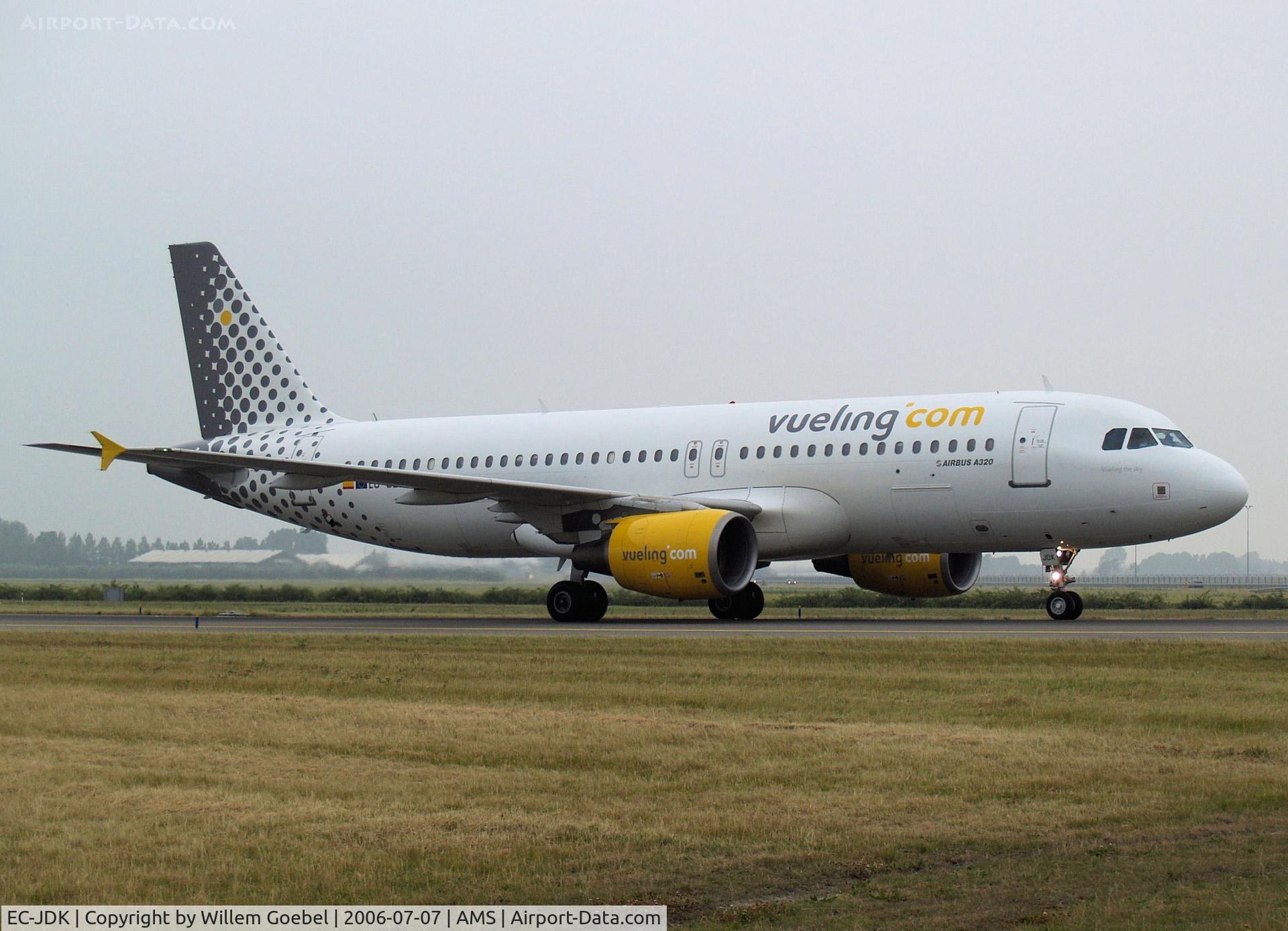 EC-JDK, 2002 Airbus A320-214 C/N 1769, Taxi to the gate of Amsterdam Airport
