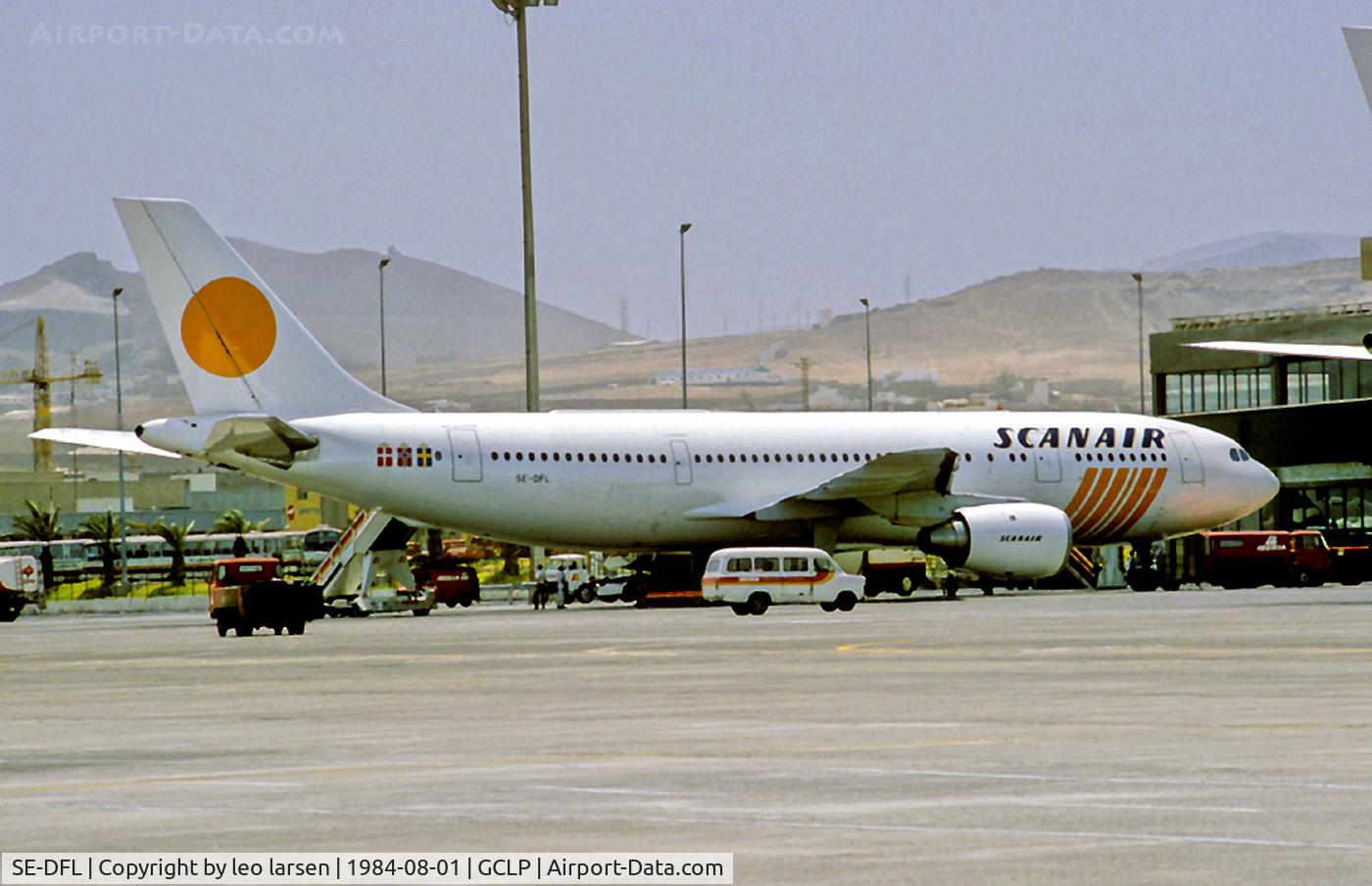 SE-DFL, 1980 Airbus A300B4-120 C/N 128, Las Palmas 1.8.84