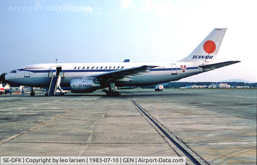 SE-DFK, 1979 Airbus A300B4-120 C/N 94, Gardermoen Norway 10.7.83
