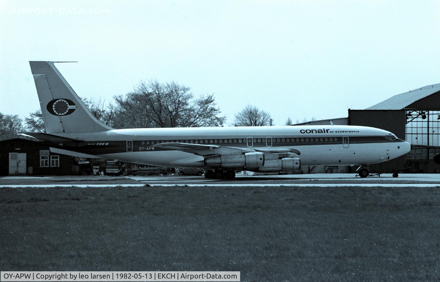 OY-APW, 1961 Boeing 720-051B C/N 18422, Copenhagen Kastrup 13.5.82