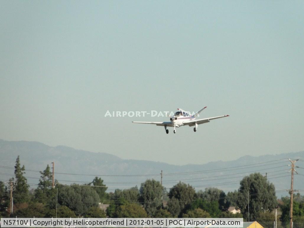 N5710V, 1966 Beech V35 Bonanza C/N D-8087, On final for runway 26L