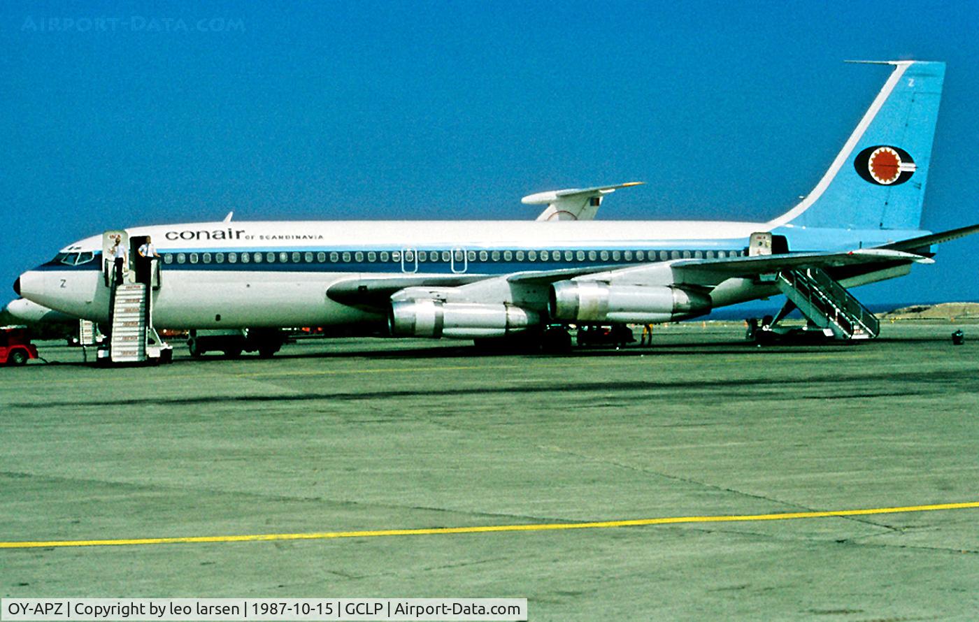OY-APZ, 1961 Boeing 720-051B C/N 18384, Las Palmas 15.10.87