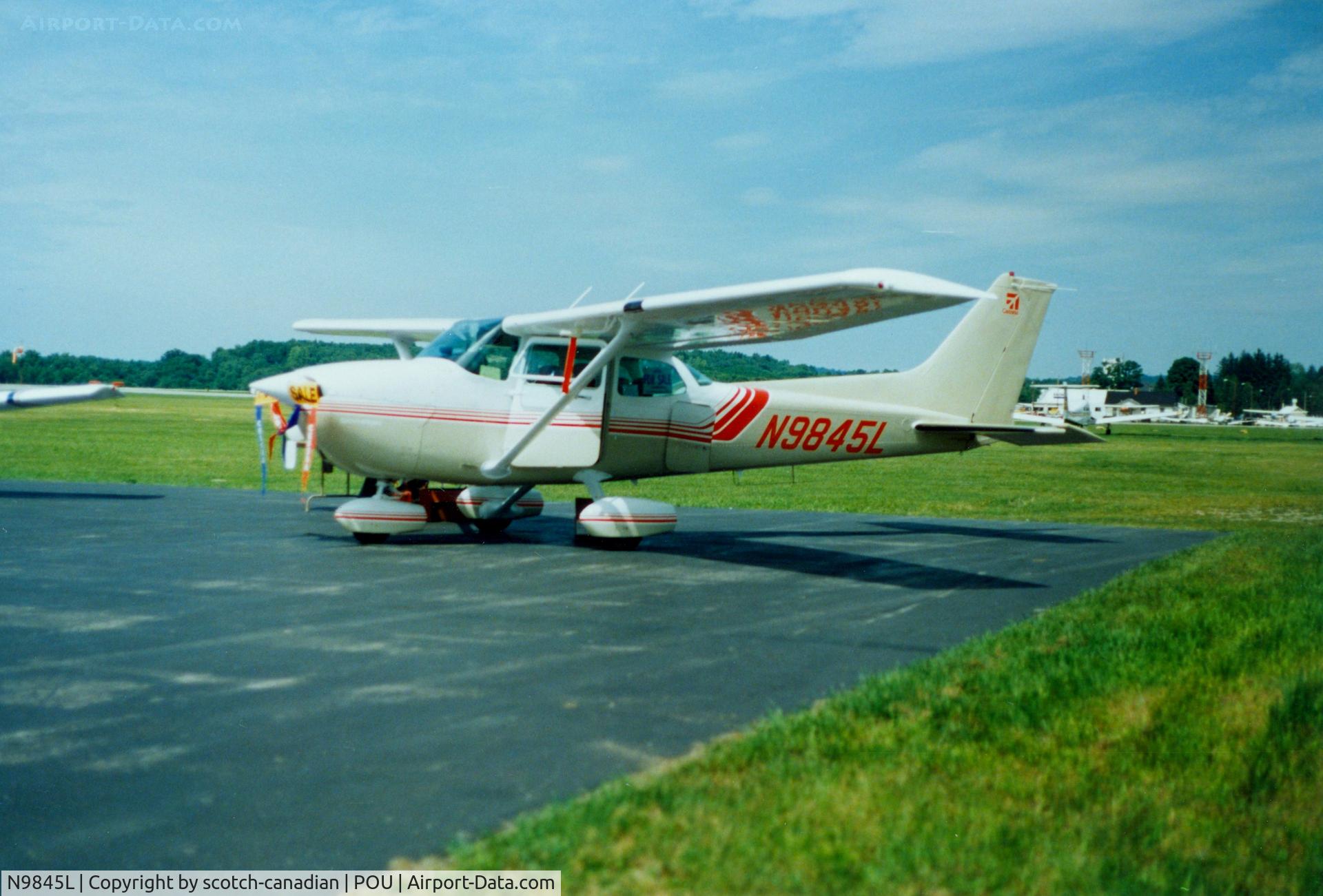 N9845L, 1986 Cessna 172P C/N 17276634, 1986 Cessna 172P N9845L at Dutchess County Airport, Poughkeepsie, NY - circa 1980's