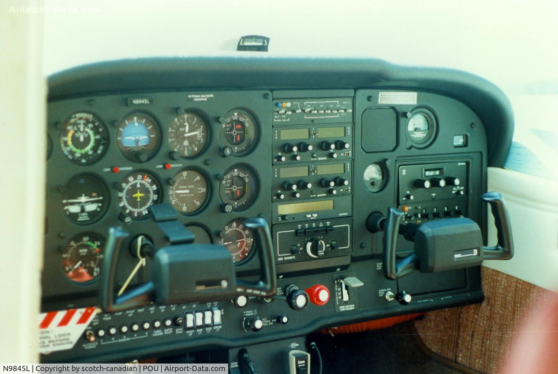 N9845L, 1986 Cessna 172P C/N 17276634, 1986 Cessna 172P N9845L at Dutchess County Airport, Poughkeepsie, NY - circa 1980's